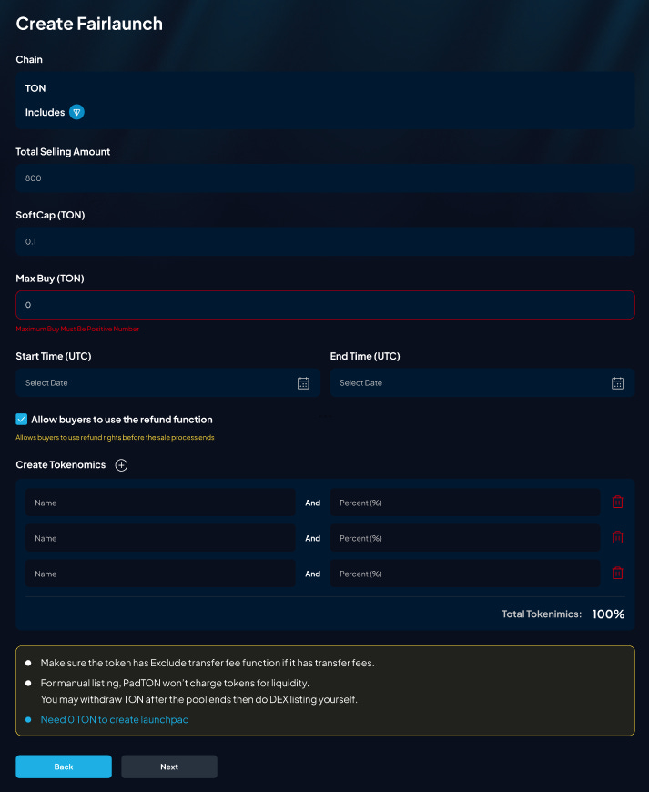 Presale Info