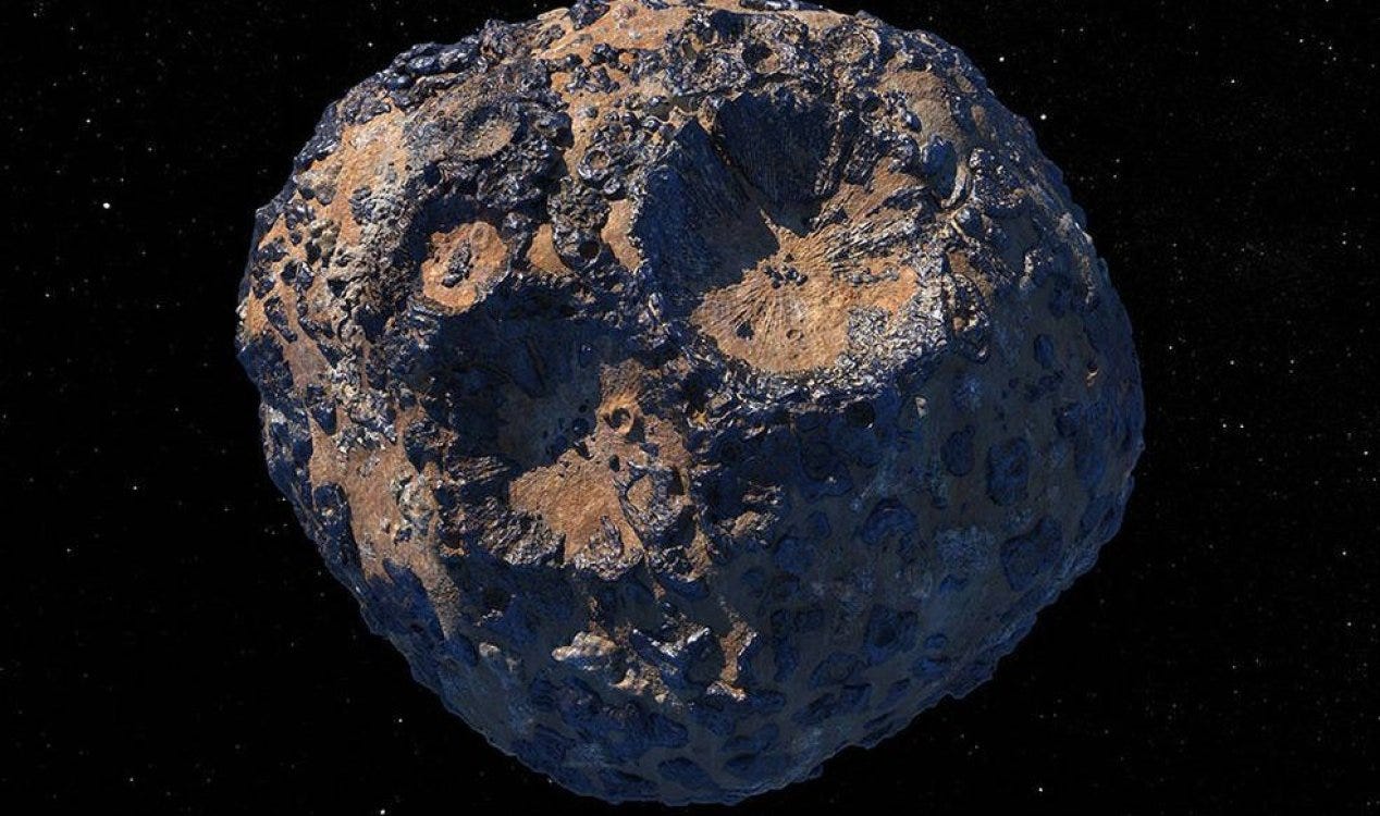 NASA lança missão para visitar asteroide de US$ 10 mil quatrilhões.