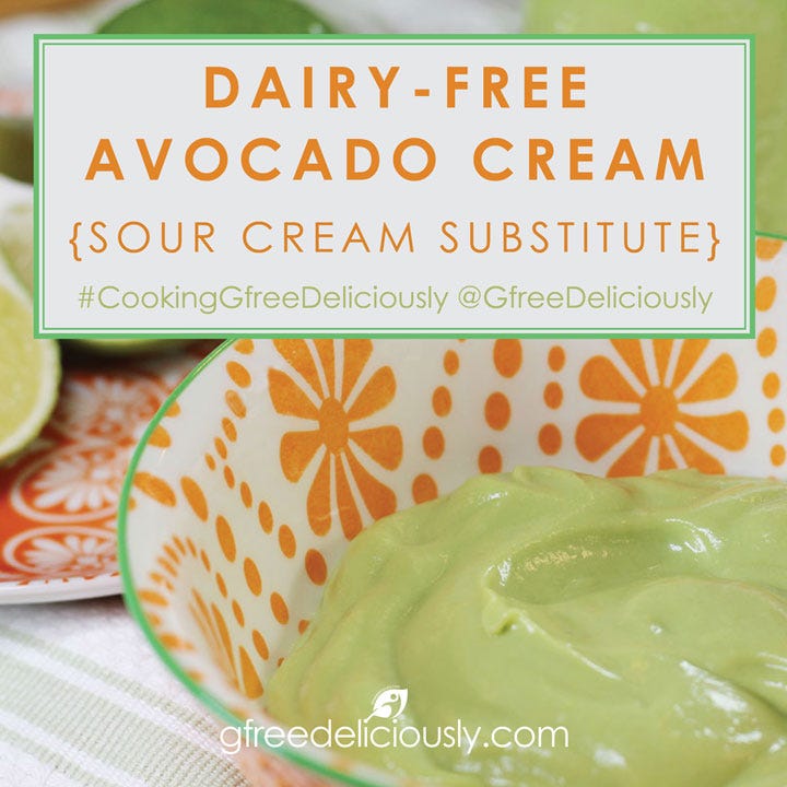 Dairy-Free Avocado Cream closeup social share image Dairy-Free Avocado Cream closeup social share image
