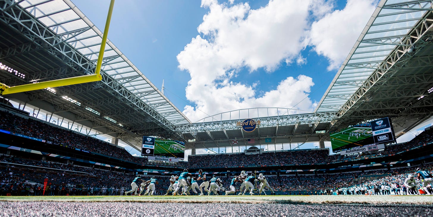 NFL game at Hard Rock Stadium NFL game at Hard Rock Stadium