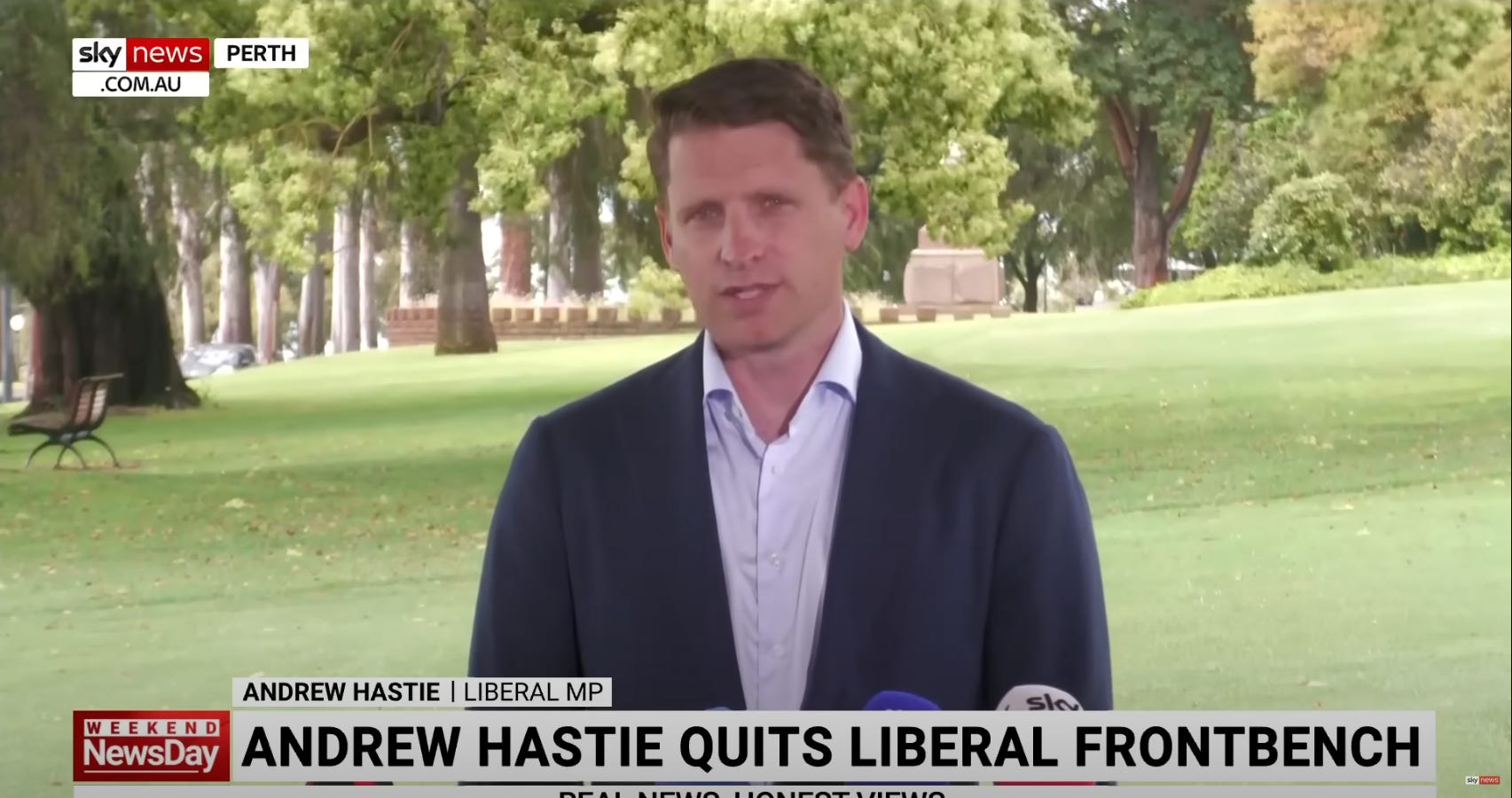 ANDREW HASTIE EXPLAINS HIS MINISTERIAL RESIGNATION