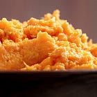 Savory Whipped Sweet Potatoes with Garlic and Olive Oil