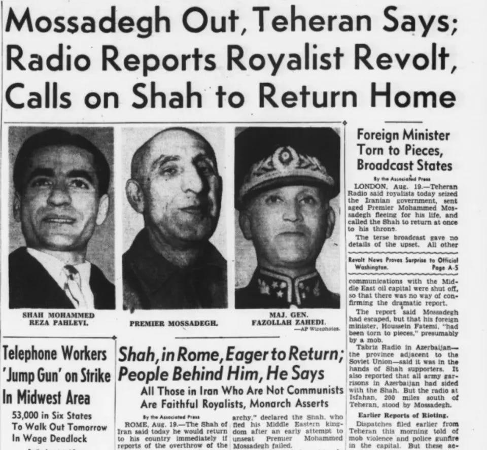 Support for the Overthrow of Iranian Prime Minister Mohammad Mosaddeq - The  10 Best and 10 Worst U.S. Foreign Policy Decisions - The 10 Best and 10  Worst U.S. Foreign Policy Decisions