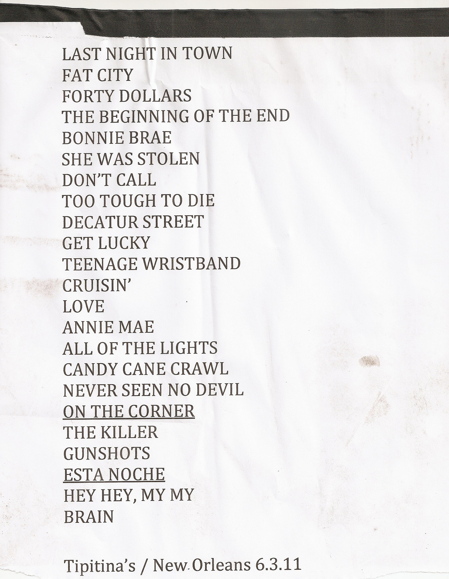 Twilight_Singers_NOLA_Setlist