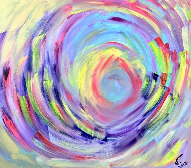 Creativity Vibes Painting by Zivile Puodziukiene | Saatchi Art
