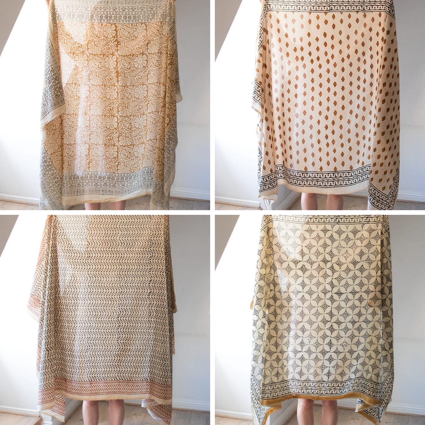 Handprinted wraps from Soleil Sthlm