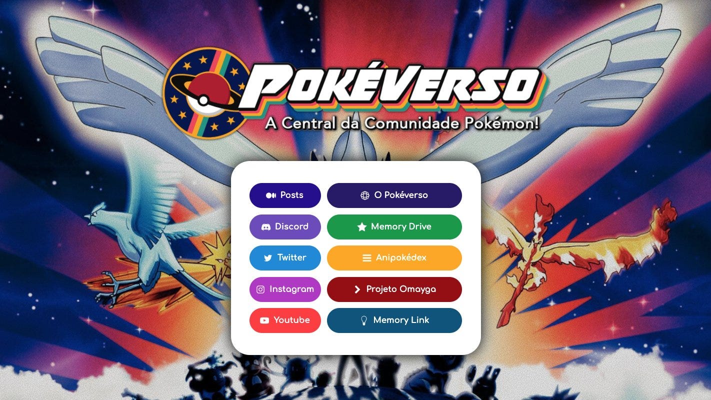 Pokéverso website in May 2021