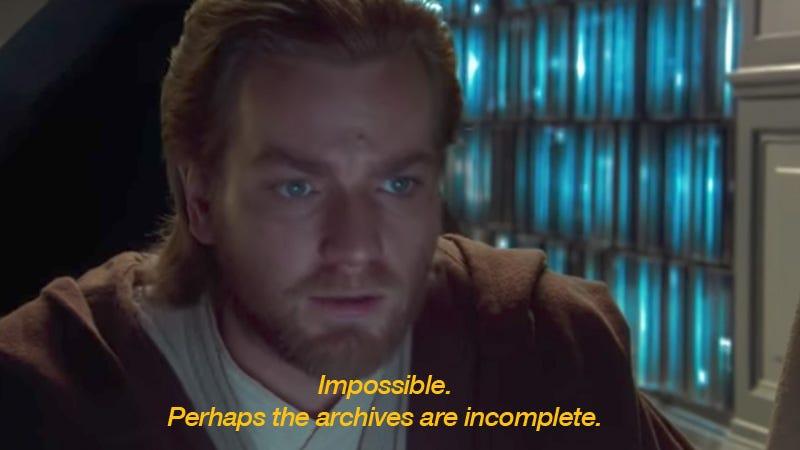 Impossible. Perhaps the Archives Are Incomplete. | Know ...