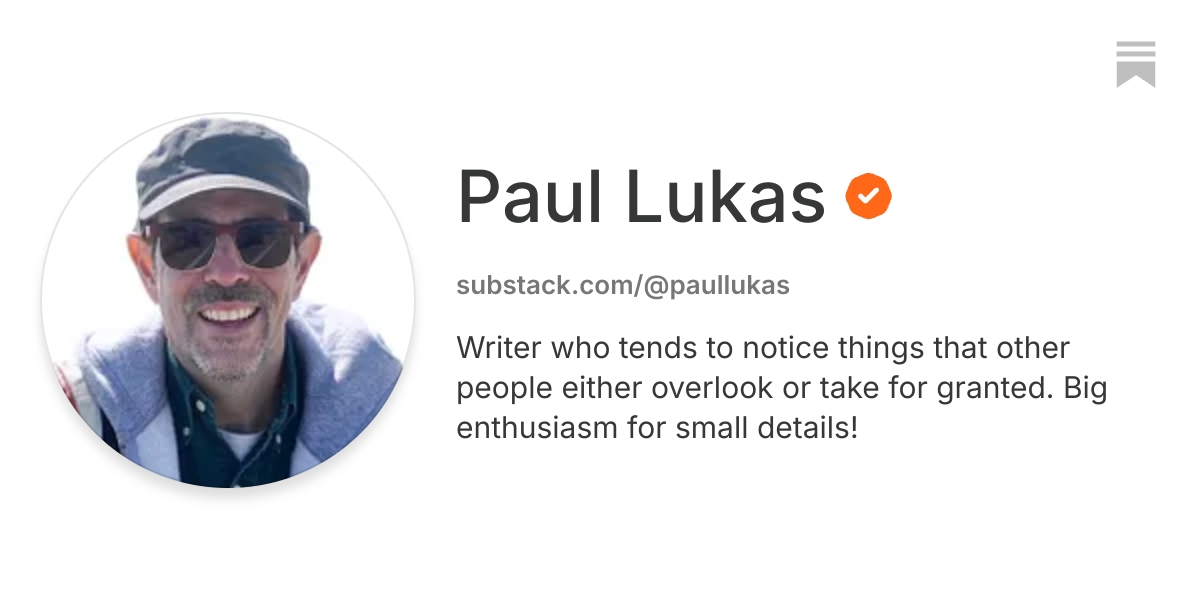 Paul Lukas | Substack