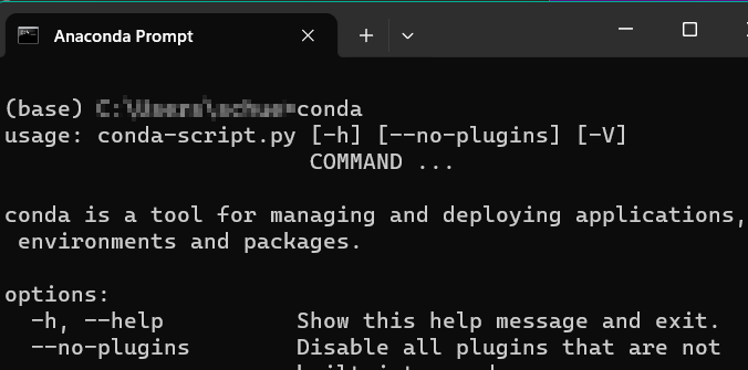 Conda in Terminal