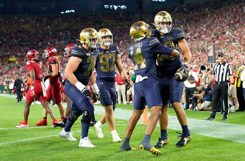 Notre Dame had seen this game before. The Irish were just on the other side of it.