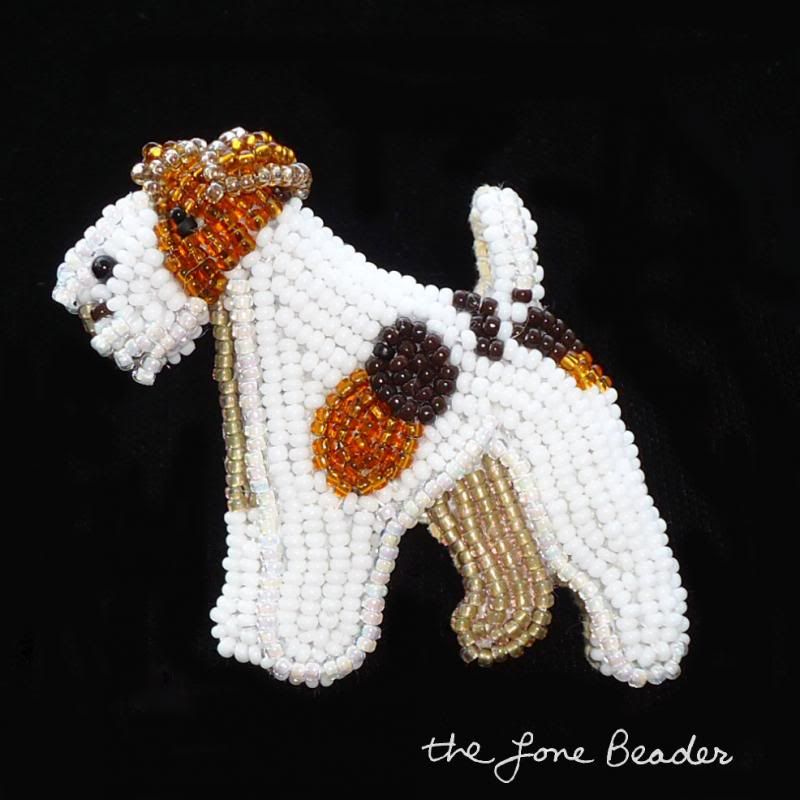 beaded wire fox terrier pin pendant etsy bead embroidery beadwork beads beaded wire fox terrier pin pendant etsy bead embroidery beadwork beads
