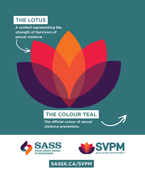 The Sexual Violence Prevention Month (SVPM) 2026 Digital Toolkit graphics.