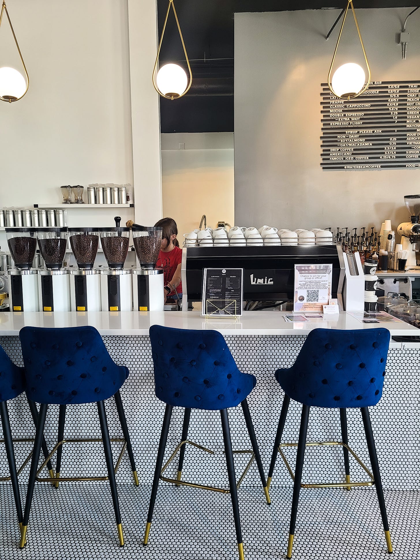 Waterbean Coffee bar seating