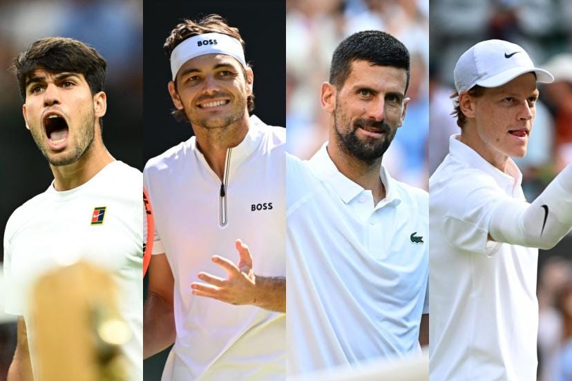 Alcaraz-Fritz et Djokovic-Sinner : le programme du vendredi 11 juillet à  Wimbledon