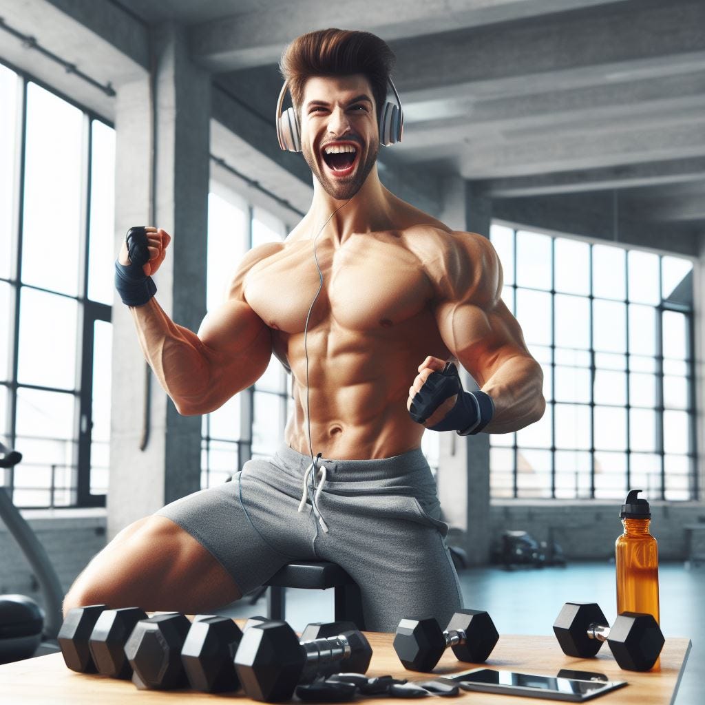 Regular exercise at the gym (3 days a week)