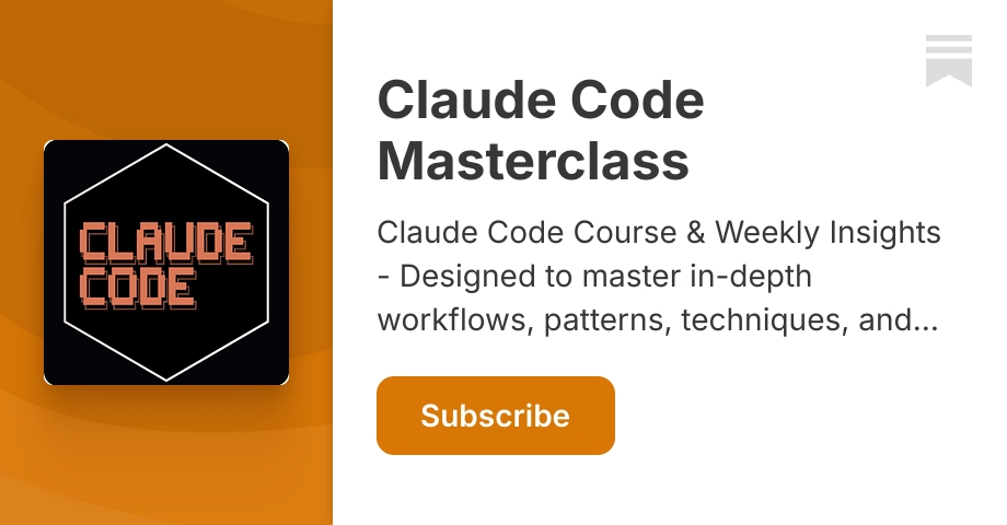 Substack Code Book Claude Code Masterclass | Joe | Substack