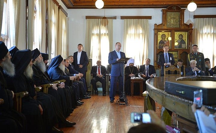 In Karyes, the administrative centre of Mount Athos