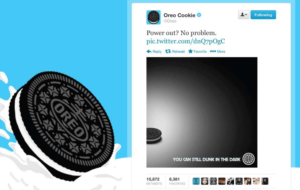 Oreo Super Bowl Blackout Tweet - Social Media - Leo Morejon