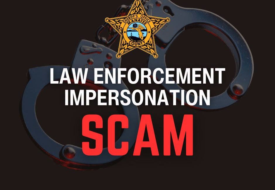 Manatee Sheriff’s Office Warns Residents About Ongoing Law Enforcement Impersonation Scam
