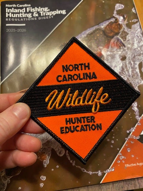 hunter education badge