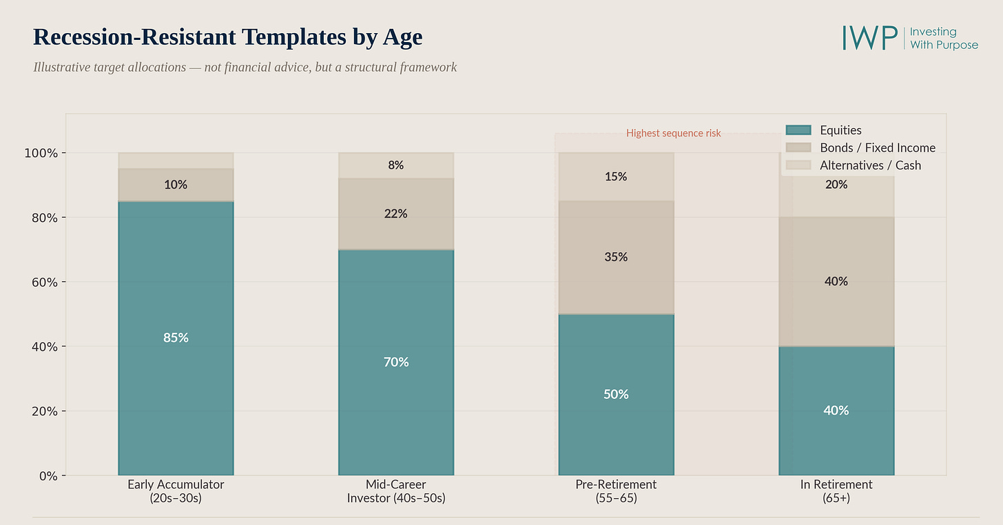 Life stage allocations