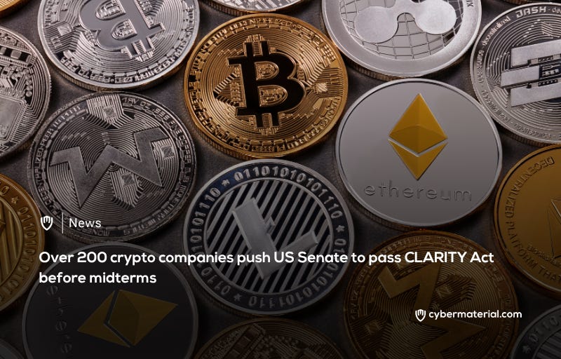 Over 200 Crypto Firms Call on Senate to Pass CLARITY Act