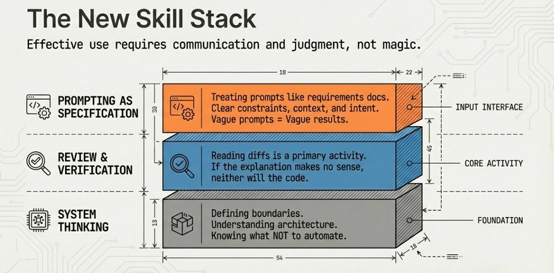 The more autonomy a tool has, the more important boundaries become. Skilled developers define those boundaries clearly.