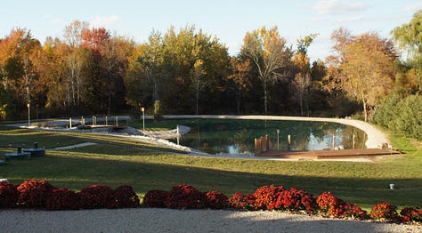 Seasonal photos of our private Lac du Nibiinaabe (Chippewa Meaning) "Lake of the Mermaids"