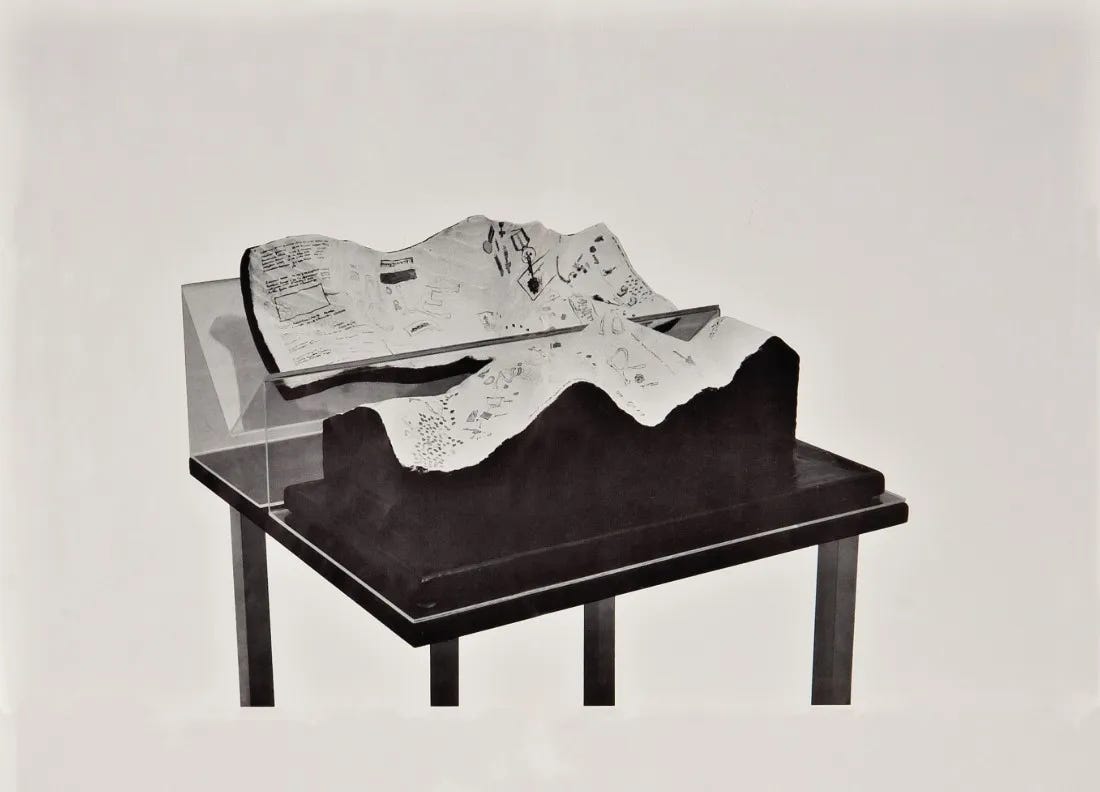 Gianfranco Baruchello – GB. Recent Work, (leaflet), Cordier & Ekstrom Gallery, New York, NY, January 11 – February 5, 1966 [Art: © Gianfranco Baruchello]
