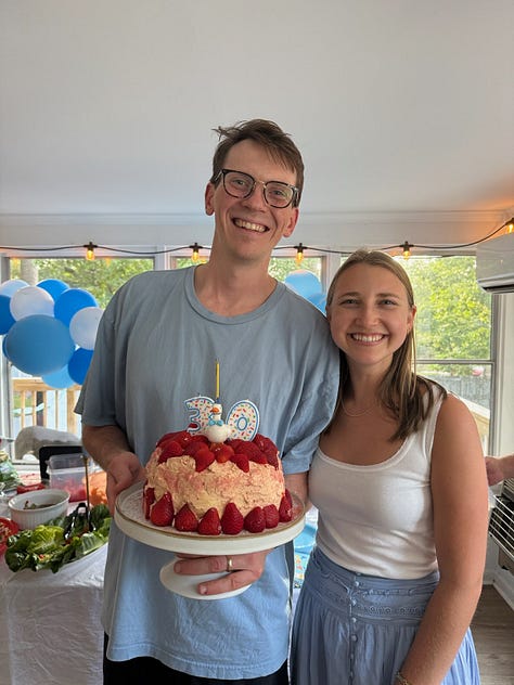gluten-free strawberry cake perfect for birthdays