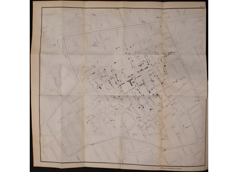 John Snow's map of Soho John Snow's map of Soho