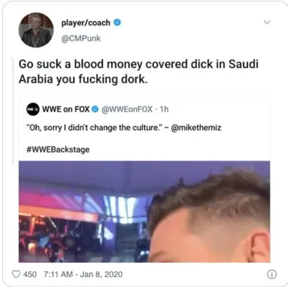 John Cena References CM Punk's Infamous 'Blood Money' Shot At The Miz - Yahoo Sports John Cena References CM Punk's Infamous 'Blood Money' Shot At The Miz - Yahoo Sports