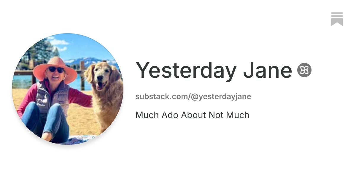 Yesterday Jane | Substack