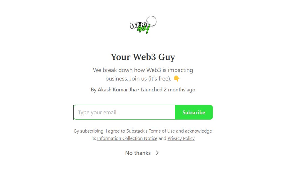 Your Web3 Guy Newsletter