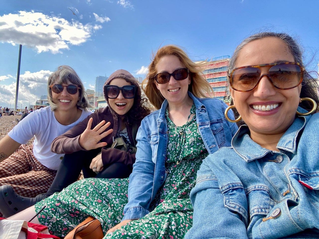selfie of four women