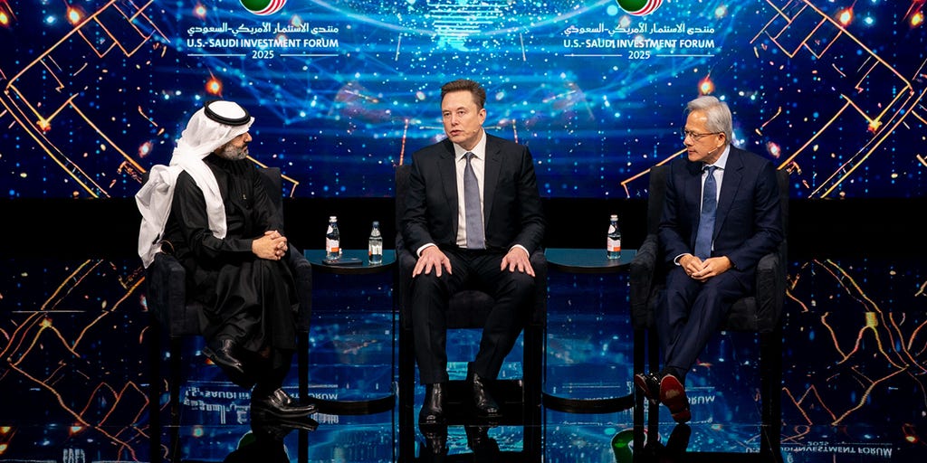 Jensen Huang joins Musk at forum where Tesla CEO predicts money irrelevant  | Fox Business