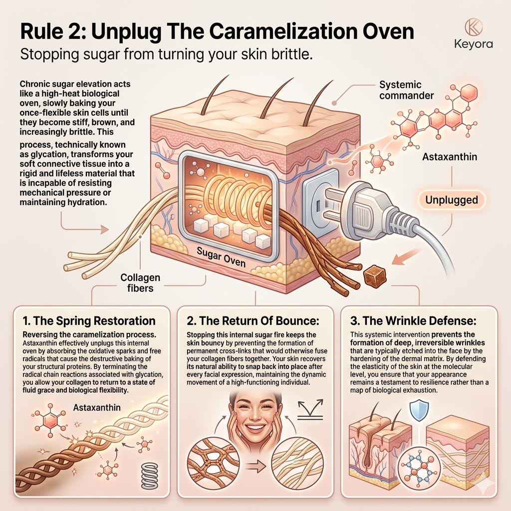 Astaxanthin Spring Restoration unplugs the caramelization oven to arrest AGEs and the Neuro-Endocrine Storm for absolute Dermal Sovereignty. Astaxanthin Spring Restoration unplugs the caramelization oven to arrest AGEs and the Neuro-Endocrine Storm for absolute Dermal Sovereignty.