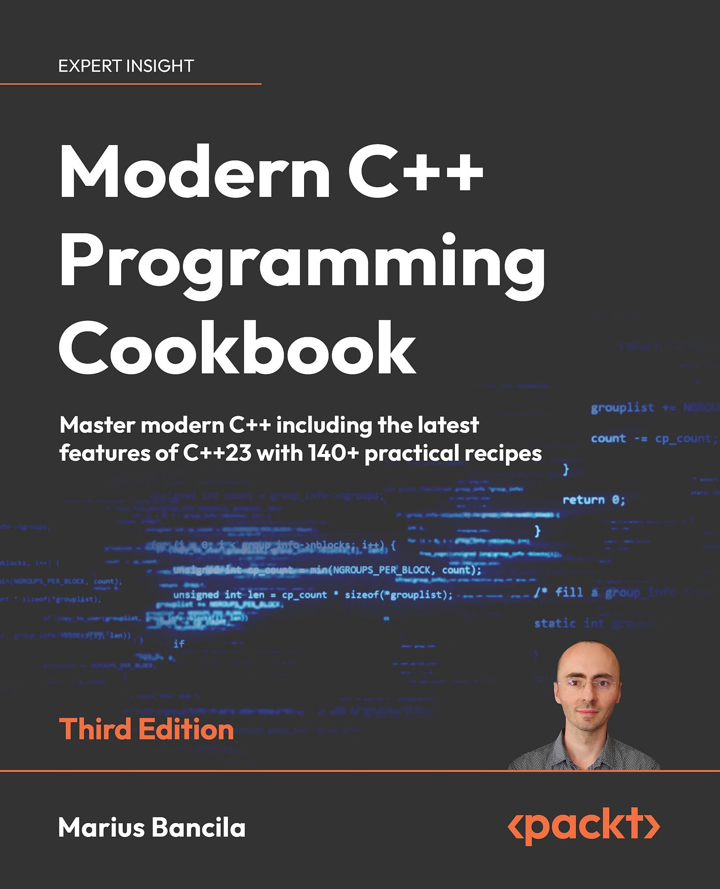  Modern C++ Programming Cookbook - Third Edition, Published by Packt, Book Cover