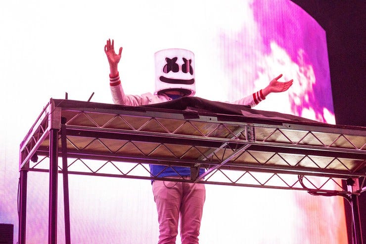 Marshmallo 2018 dj on stage