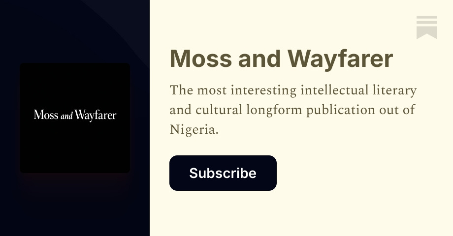 Moss and Wayfarer | Shalom Kasim | Substack