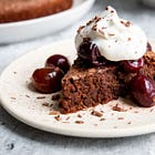 Chocolate Almond Cake with Amaretto Cherries + It’s Time to Thrive