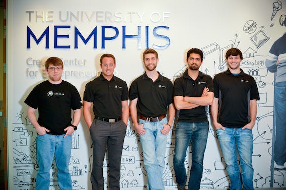 The SynapsePay team: Thomas Hipps, Jereme Cavallo, Stephen Black, Sankaet Pathak and Bryan Keltner. The SynapsePay team: Thomas Hipps, Jereme Cavallo, Stephen Black, Sankaet Pathak and Bryan Keltner.