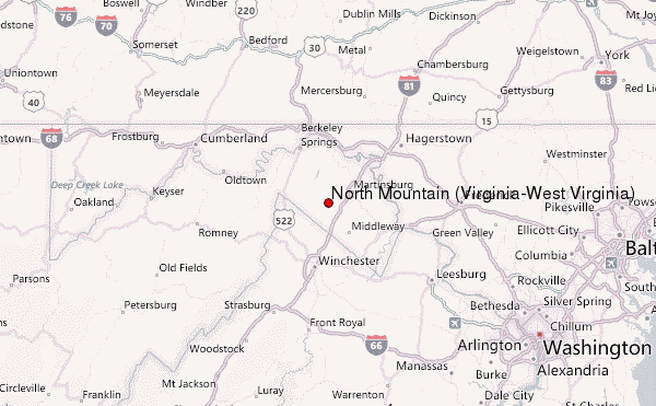 North Mountain (Virginia-West Virginia) Mountain Information