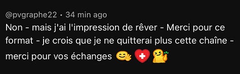 Vos retours sont tellement dingues, merci !