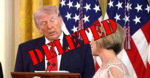 The White House deletes Trump's absurd Easter event in which he was compared to Jesus. The White House deletes Trump's absurd Easter event in which he was compared to Jesus.