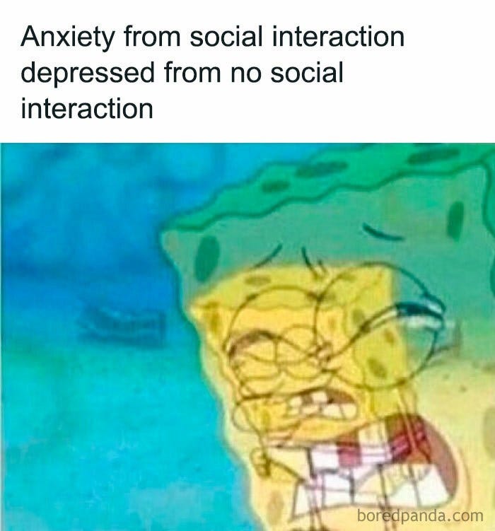 25+ Social Anxiety Memes for Shy Cuties Overthinking Every Interaction -  Memebase - Funny Memes