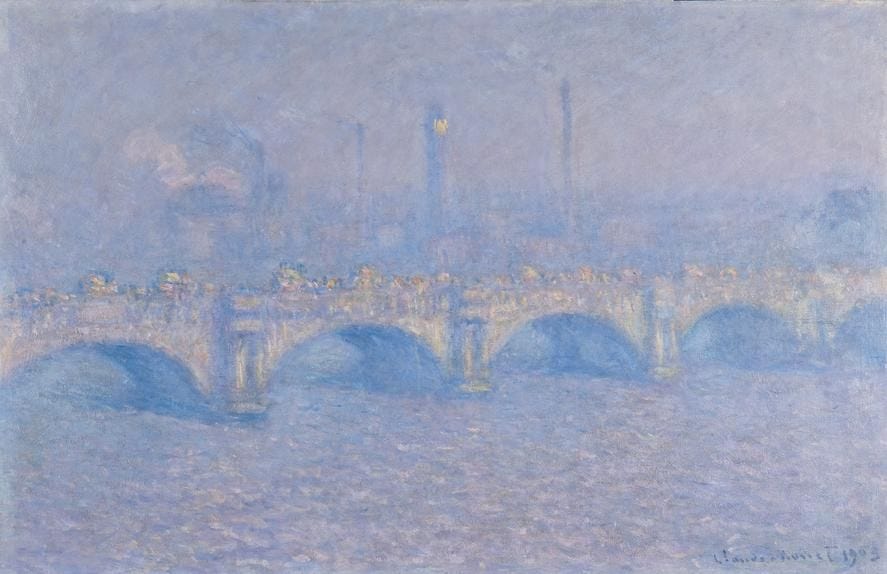 Monet's Waterloo Bridge: Vision and Process' Review: Paintings That Span  London's Many Moods - WSJ