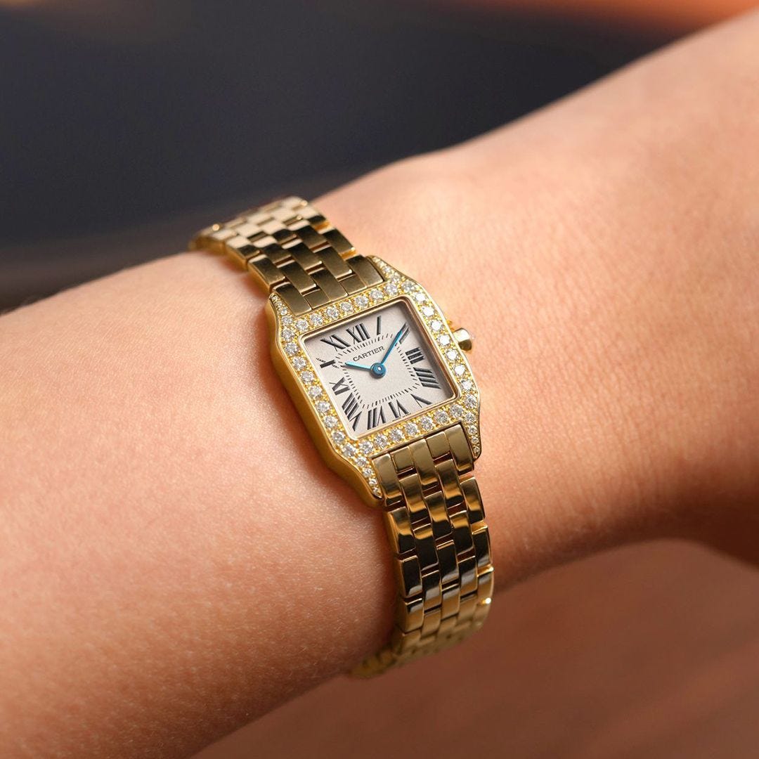 Inside Taylor Swift's Cartier Santos Demoiselle Engagement Watch