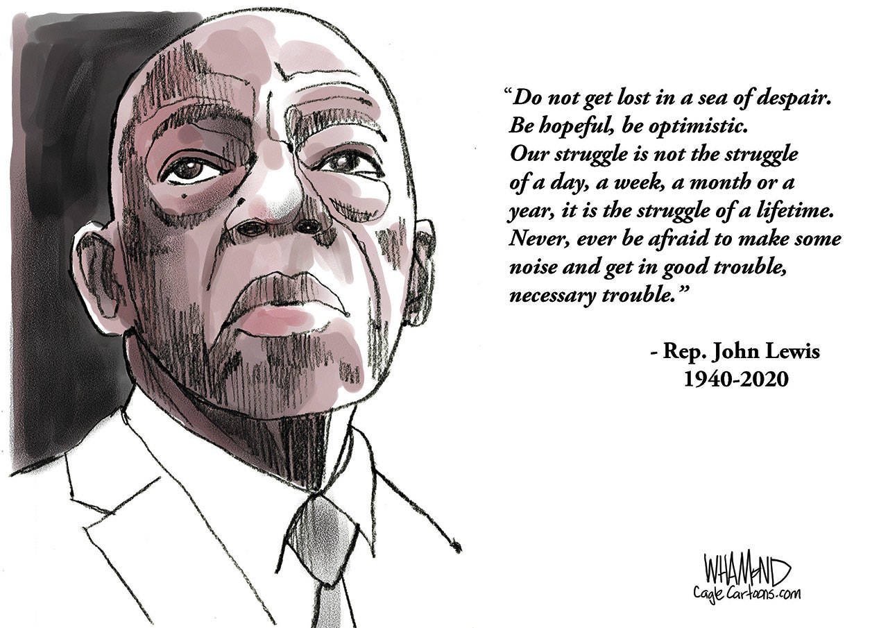 Comment: John Lewis led a life of 'good trouble' for justice | HeraldNet.com